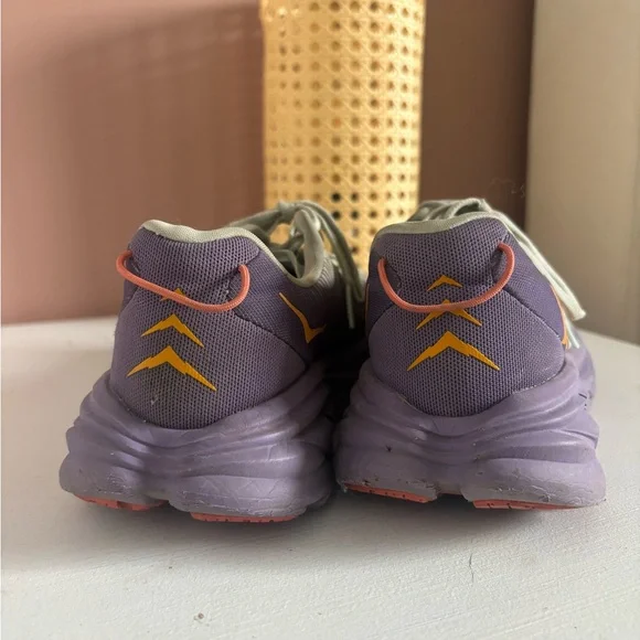 Hoka Running Shoes in Purple and Orange - Picture 4 of 5